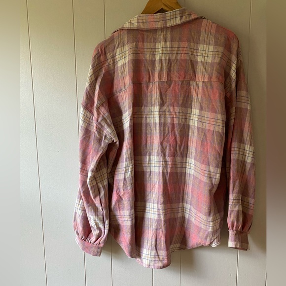 La Miel plaid oversized shacket. Size medium - Picture 7 of 7